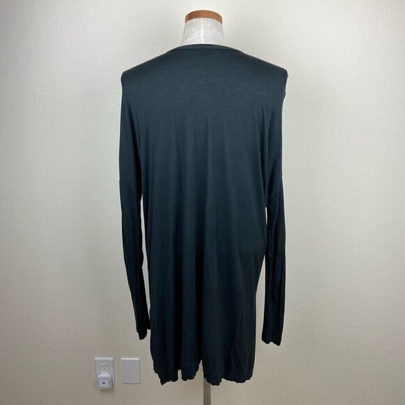 Vince Oversized Viscose Keyhole Tunic Top - Picture 5 of 6
